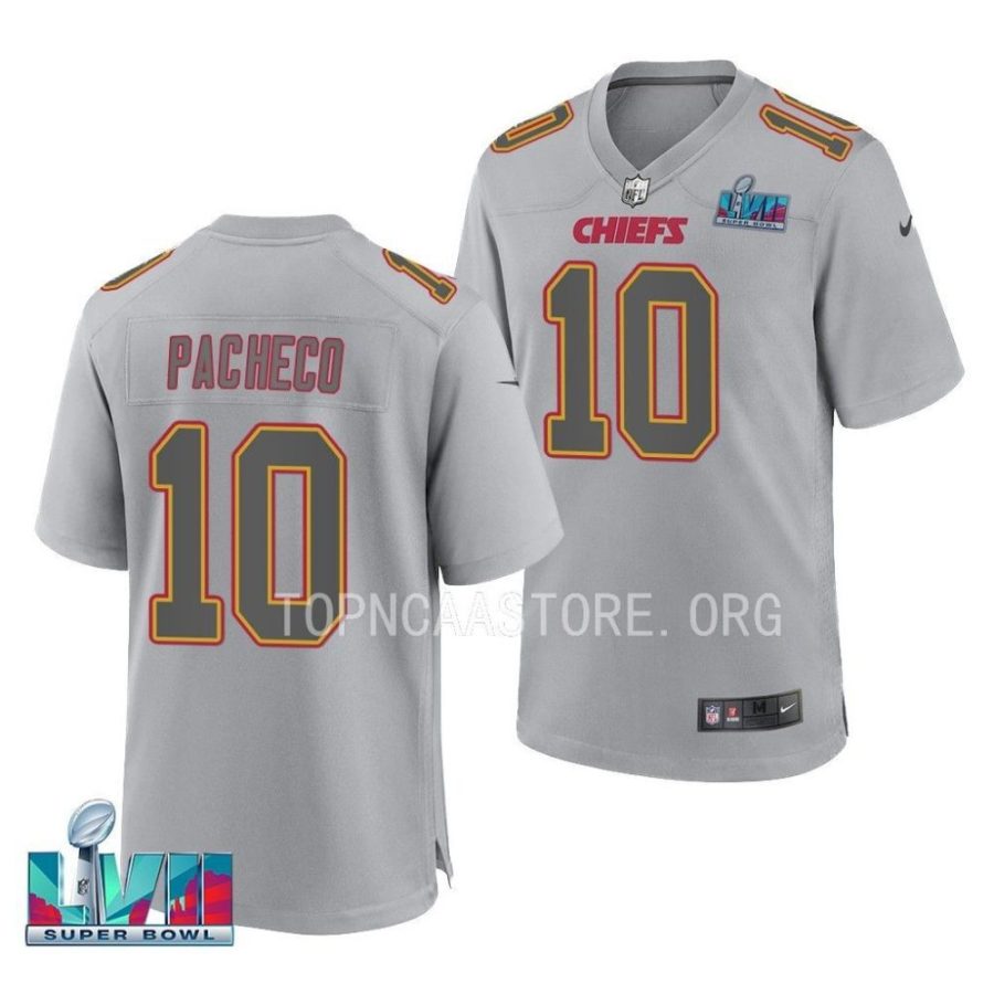 men chiefs isiah pacheco gray super bowl lvii atmosphere fashion jersey scaled