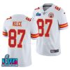 men chiefs travis kelce white super bowl lvii vapor limited jersey scaled