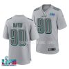 men eagles jordan davis gray super bowl lvii atmosphere fashion jersey scaled