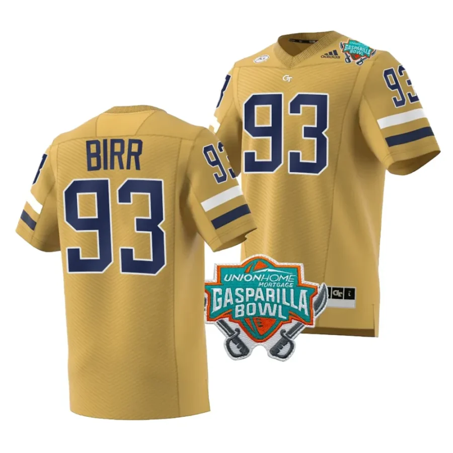 men georgia tech yellow jackets aidan birr brown 2023 gasparilla bowl football jersey scaled