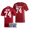 men jacksonville state gamecocks clay webb red 2023 new orleans bowl football jersey scaled