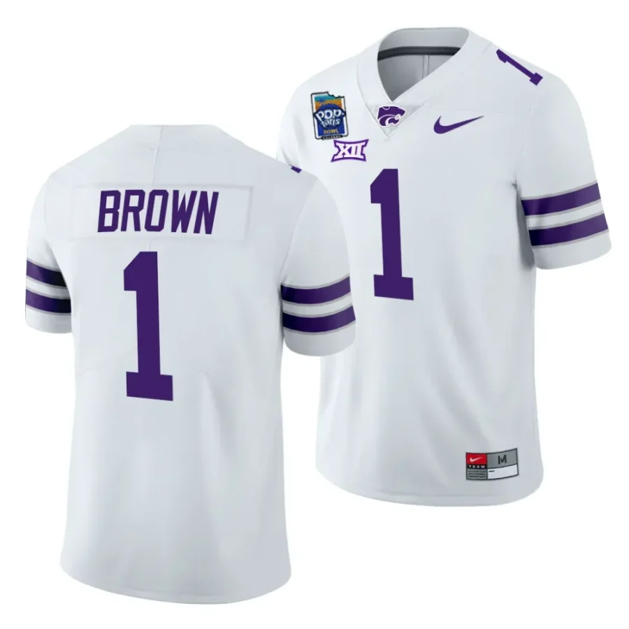 men k state wildcats jayce brown white 2023 pop tarts bowl football jersey scaled