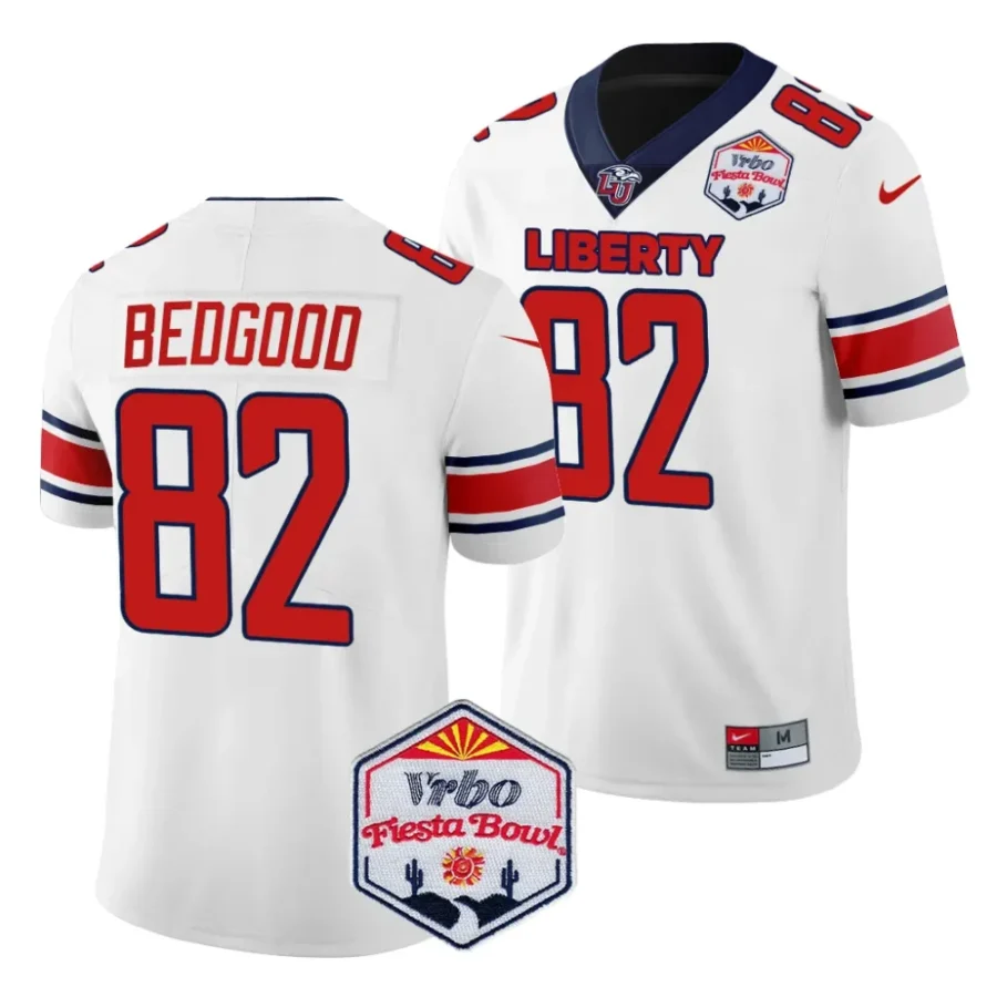men liberty flames aaron bedgood white 2024 fiesta bowl college football playoff jersey scaled