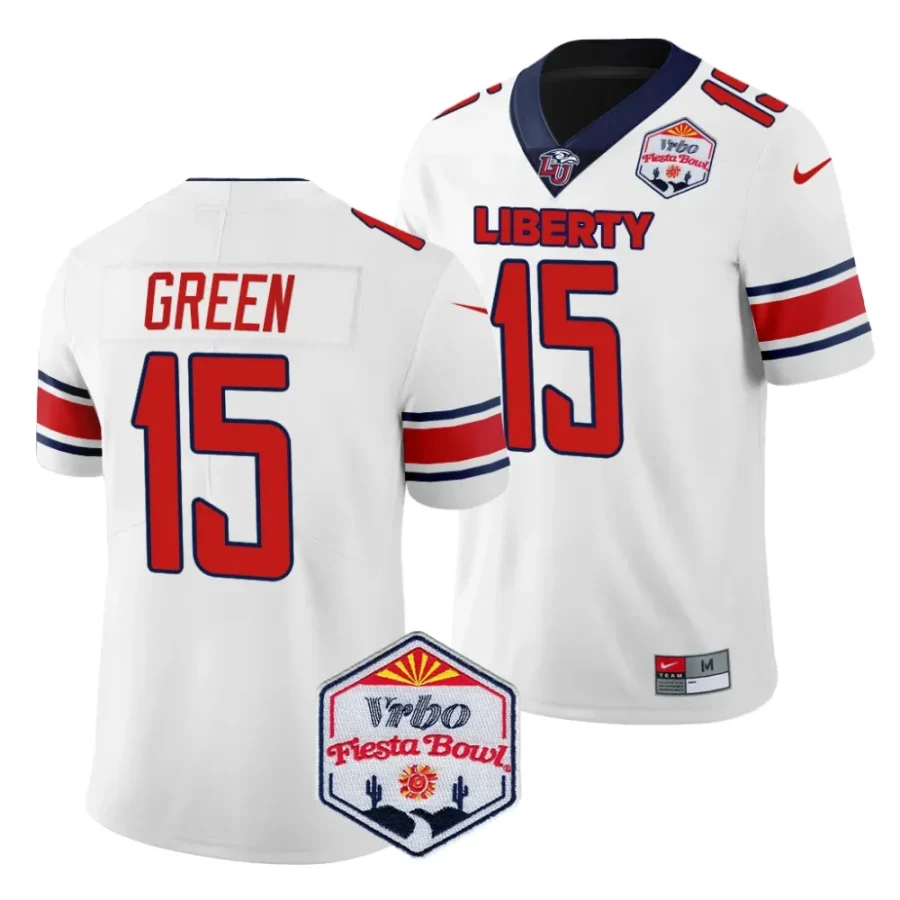 men liberty flames brylan green white 2024 fiesta bowl college football playoff jersey scaled