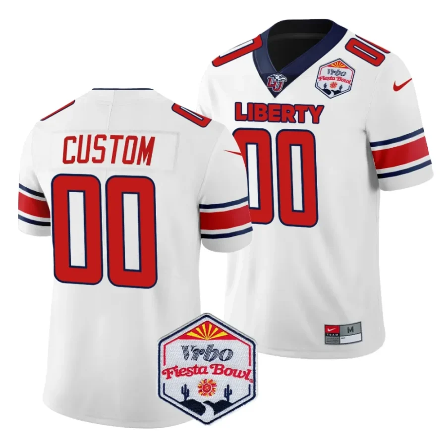 men liberty flames custom white 2024 fiesta bowl college football playoff jersey scaled