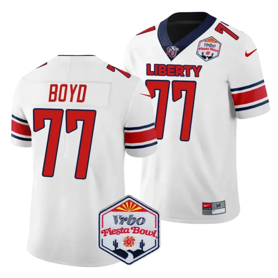 men liberty flames tajh boyd white 2024 fiesta bowl college football playoff jersey scaled