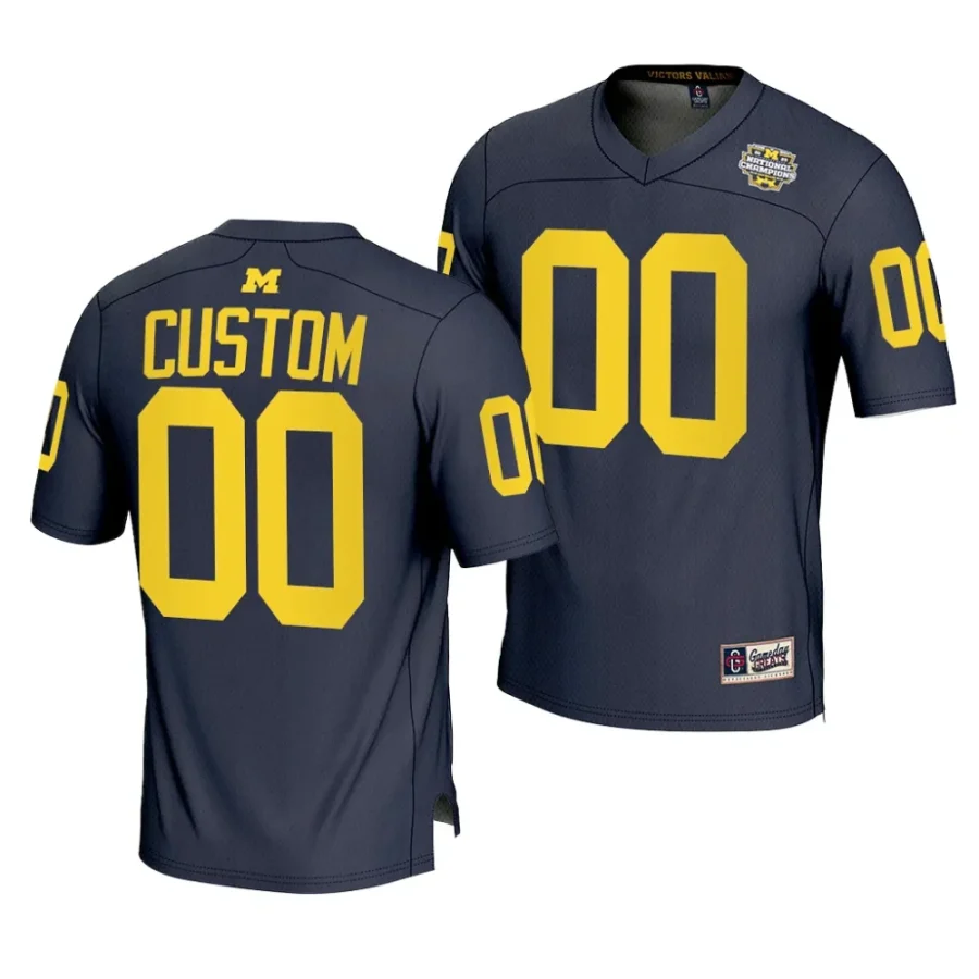 men michigan wolverines custom navy cfbplayoff 2023 national champions lightweight fashion jersey scaled