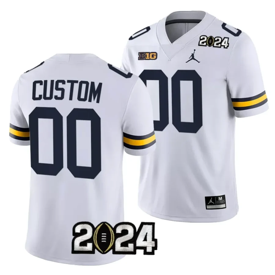 men michigan wolverines custom white 2024 college football playoff national championship jersey scaled