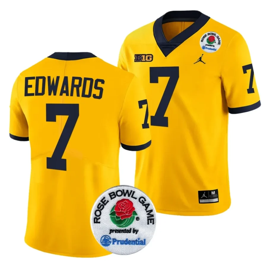 men michigan wolverines donovan edwards maize 2024 rose bowl college football playoff jersey scaled