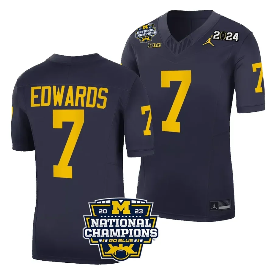 men michigan wolverines donovan edwards navy cfbplayoff 2023 national champions fuse limited jersey scaled
