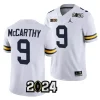 men michigan wolverines j.j. mccarthy white 2024 college football playoff national championship jersey scaled