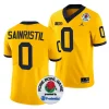 men michigan wolverines mike sainristil maize 2024 rose bowl college football playoff jersey scaled