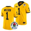 men michigan wolverines roman wilson maize 2024 rose bowl college football playoff jersey scaled