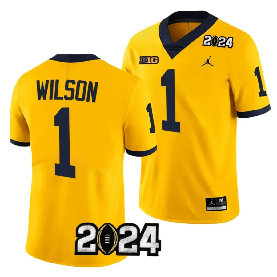 men michigan wolverines roman wilson mazie 2024 college football playoff national championship jersey scaled