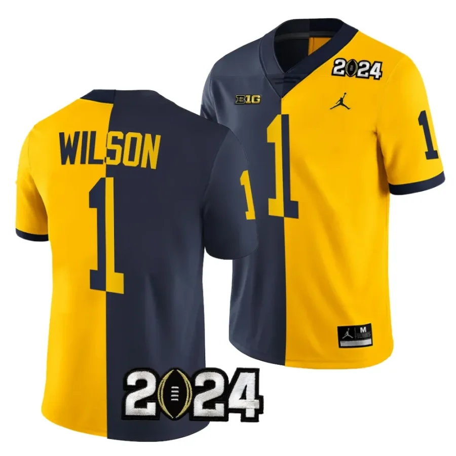 men michigan wolverines roman wilson mazie navy 2024 college football playoff national championship jersey scaled