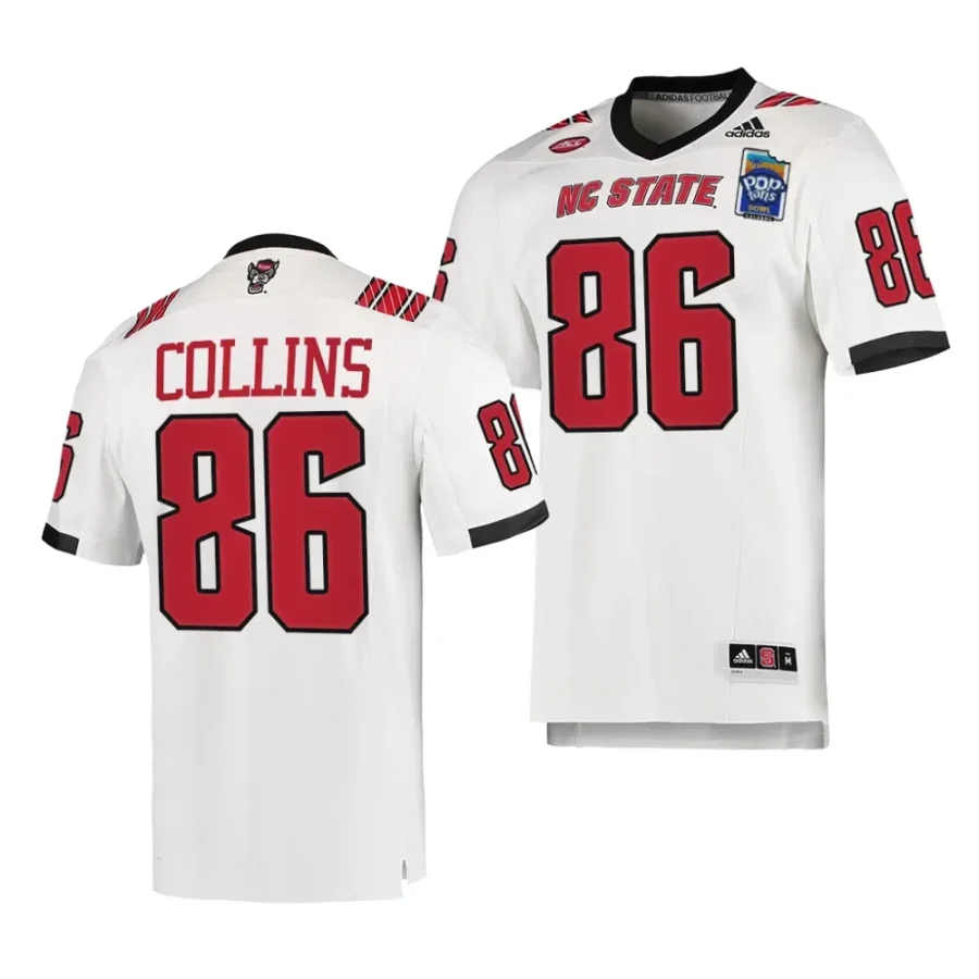 men nc state wolfpack dacari collins white 2023 pop tarts bowl football jersey scaled