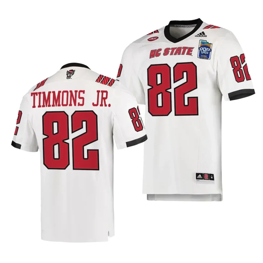 men nc state wolfpack terrell timmons jr. white 2023 pop tarts bowl football jersey scaled