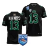 men ohio bobcats parker navarro black 2023 myrtle beach bowl jersey scaled