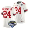 men ohio state buckeyes jermaine mathews jr. white 2023 cotton bowl college football playoff jersey scaled