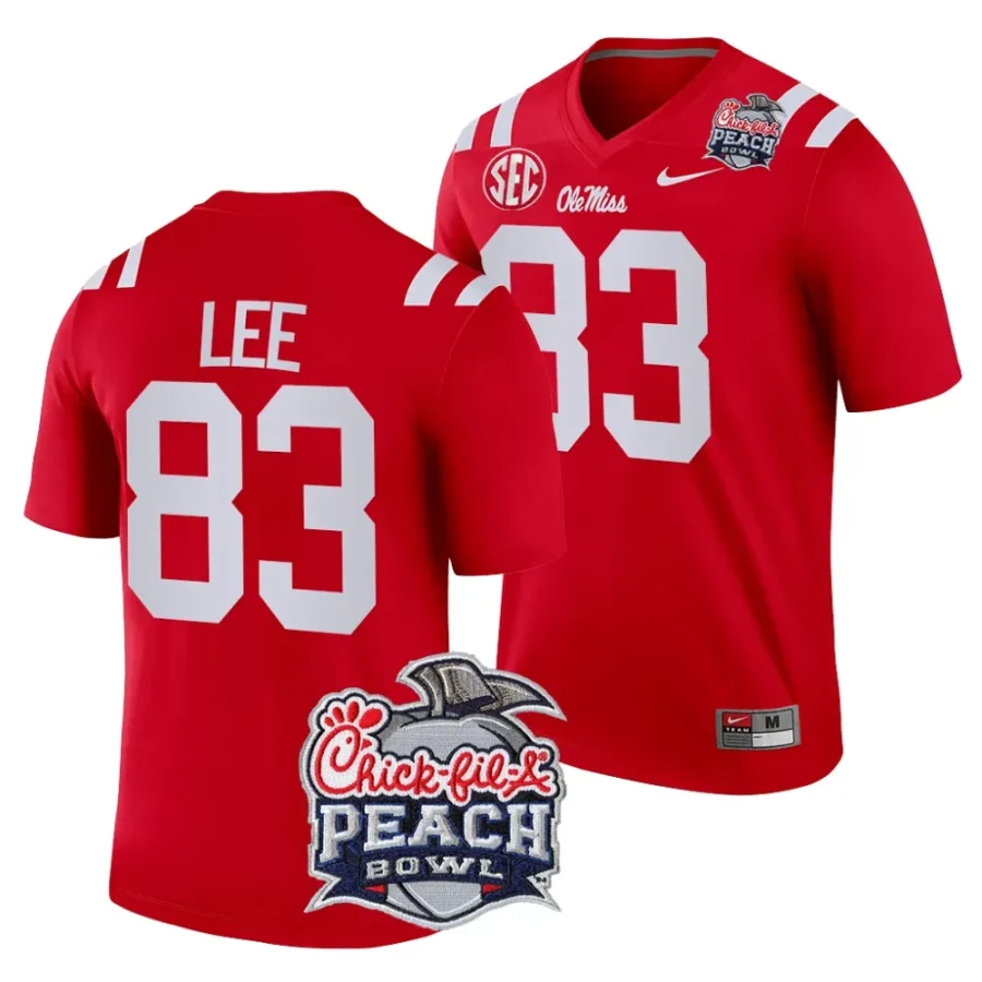 men ole miss rebels cayden lee red 2024 peach bowl college football playoff jersey scaled