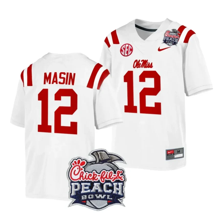 men ole miss rebels fraser masin white 2024 peach bowl college football playoff jersey scaled