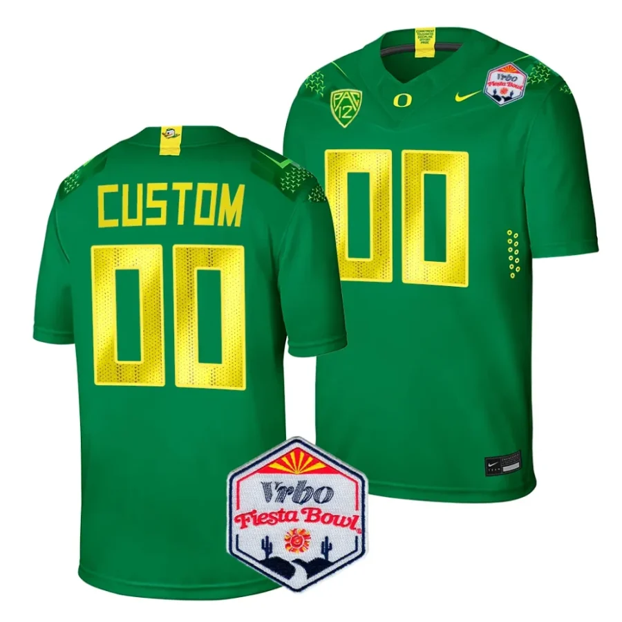 men oregon ducks custom green 2024 fiesta bowl limited football jersey scaled