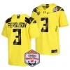 men oregon ducks terrance ferguson yellow 2024 fiesta bowl college football playoff jersey scaled