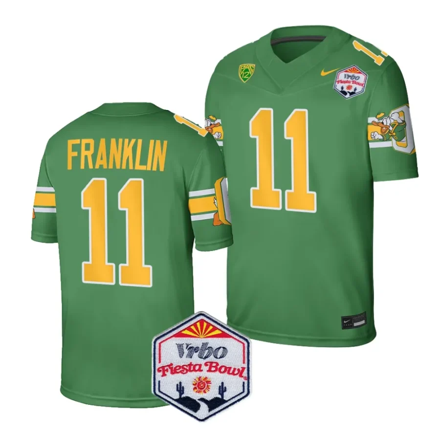 men oregon ducks troy franklin green 2024 fiesta bowl college football playoff jersey scaled