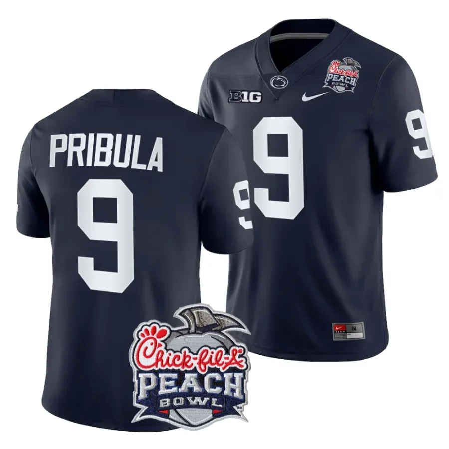 men penn state nittany lions beau pribula navy 2024 peach bowl college football playoff jersey scaled