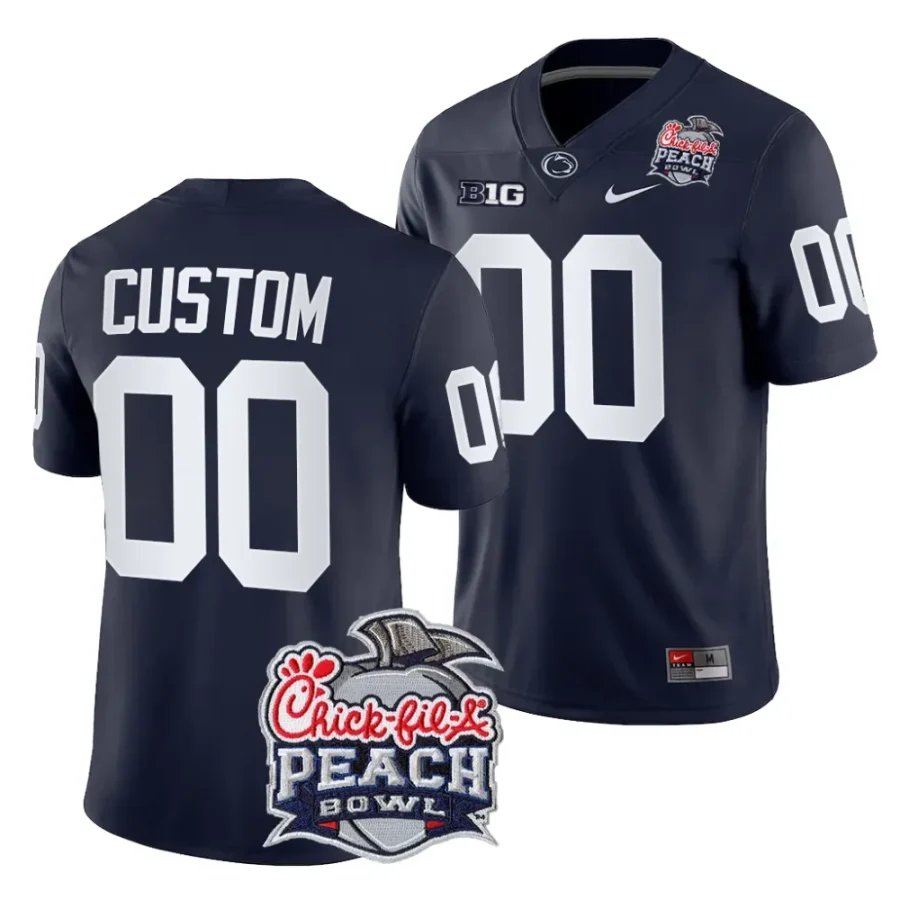 men penn state nittany lions custom navy 2024 peach bowl college football playoff jersey scaled