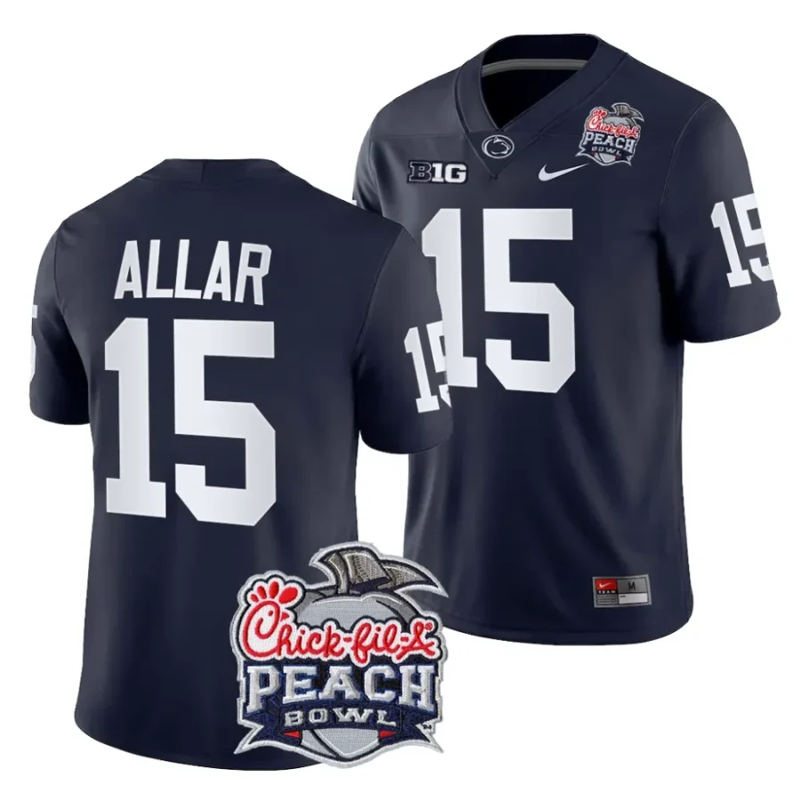 men penn state nittany lions drew allar navy 2024 peach bowl college football playoff jersey scaled