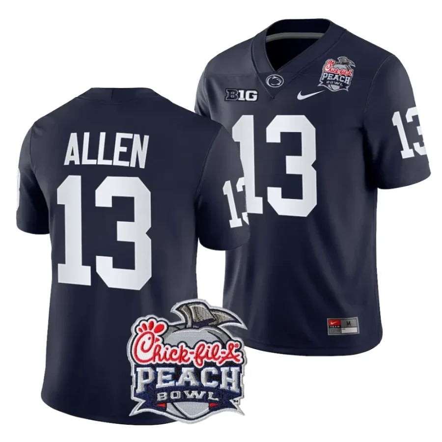 men penn state nittany lions kaytron allen navy 2024 peach bowl college football playoff jersey scaled