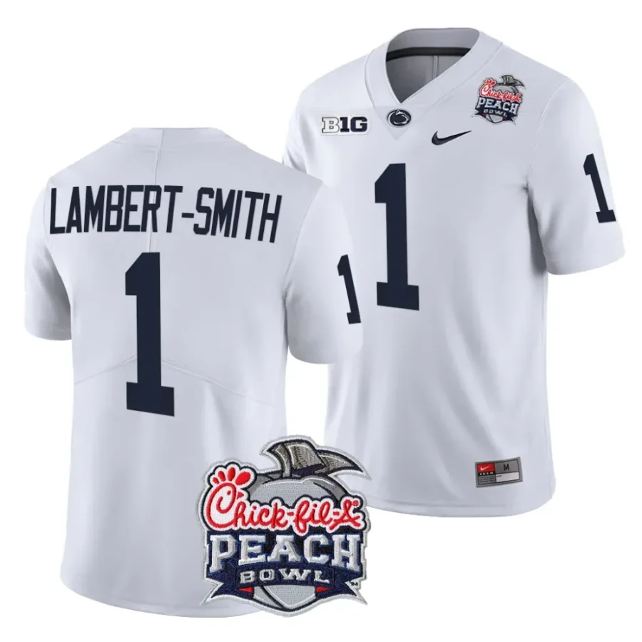 men penn state nittany lions keandre lambert smith white 2024 peach bowl college football playoff jersey scaled