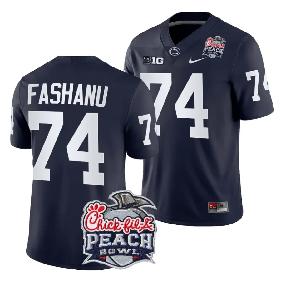 men penn state nittany lions olu fashanu navy 2024 peach bowl college football playoff jersey scaled