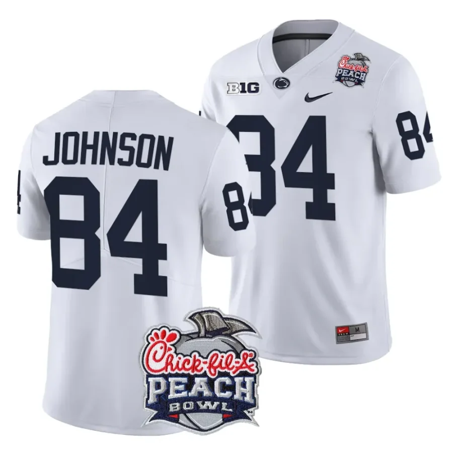 men penn state nittany lions theo johnson white 2024 peach bowl college football playoff jersey scaled