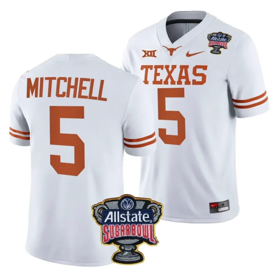 men texas longhorns adonai mitchell white 2024 sugar bowl college football playoff jersey scaled