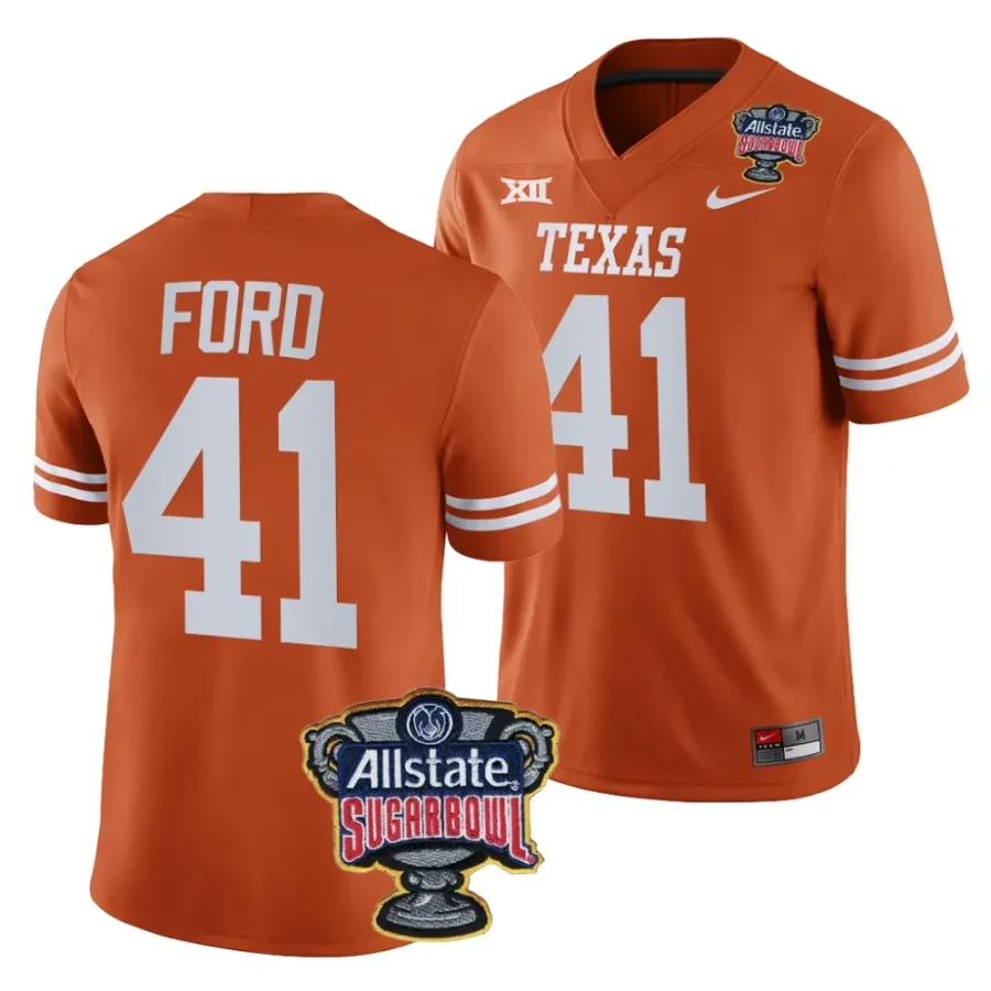 men texas longhorns jaylan ford orange 2024 sugar bowl college football playoff jersey scaled