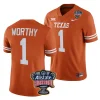 men texas longhorns xavier worthy orange 2024 sugar bowl college football playoff jersey scaled