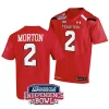 men texas tech red raiders behren morton red 2023 independence bowl football jersey scaled