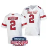 men texas tech red raiders behren morton white 2023 independence bowl football jersey scaled