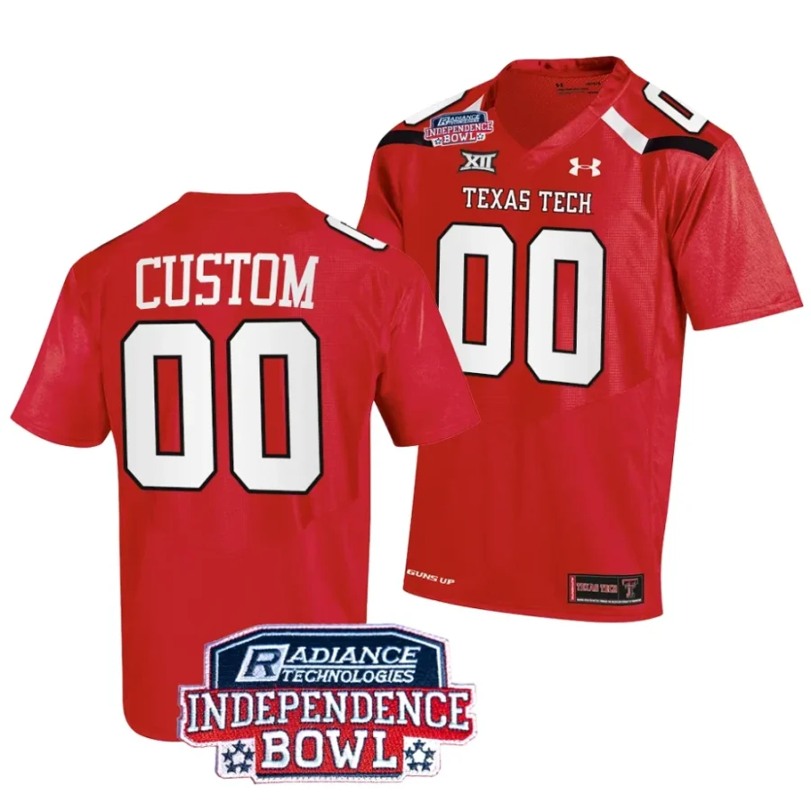 men texas tech red raiders custom red 2023 independence bowl football jersey scaled