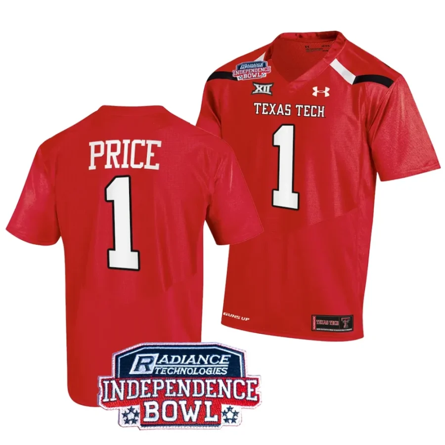 men texas tech red raiders myles price red 2023 independence bowl football jersey scaled