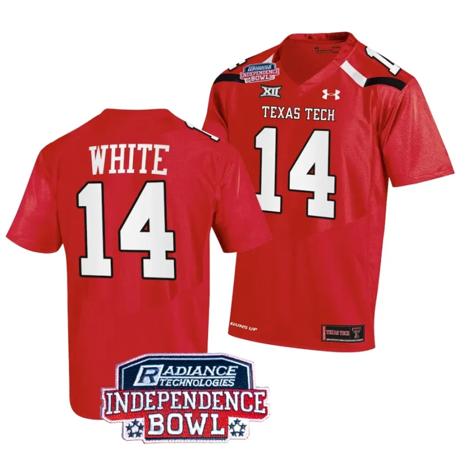men texas tech red raiders xavier white red 2023 independence bowl football jersey scaled