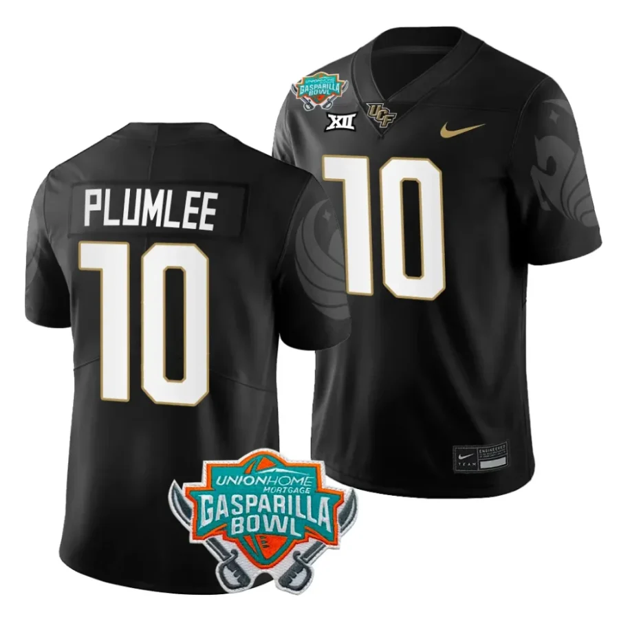 men ucf knights john rhys plumlee black 2023 gasparilla bowl football jersey scaled