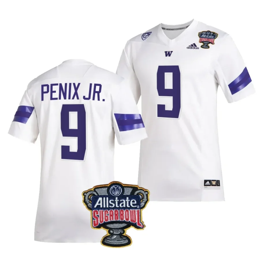 men washington huskies michael penix jr. white 2024 sugar bowl college football playoff jersey scaled