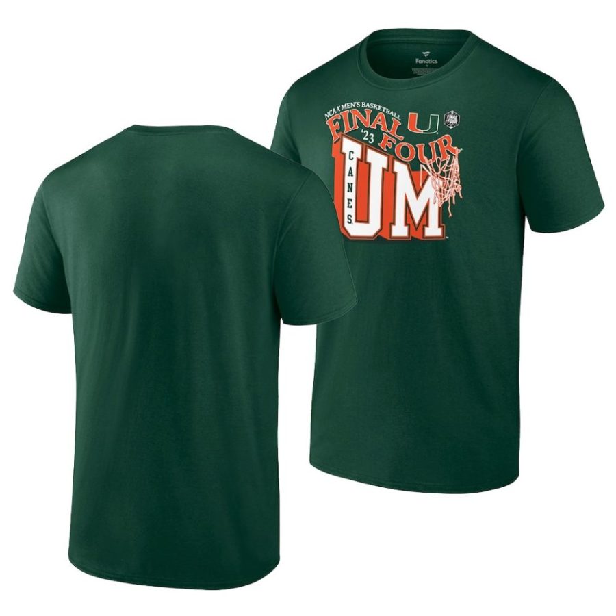 miami hurricanes green 2023 ncaa march madness final four local men t shirt scaled