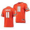miami hurricanes jackson carver orange college football jersey scaled