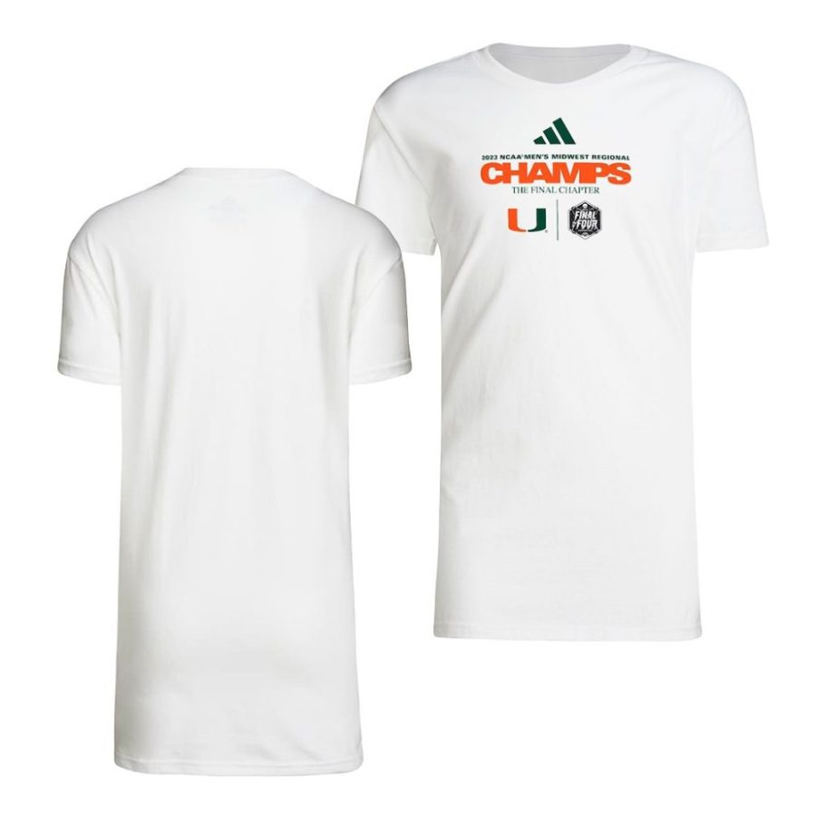 miami hurricanes white 2023 ncaa march madness final four mens basketball youth t shirt scaled