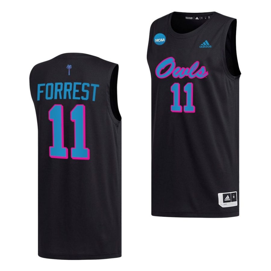 michael forrest fau owls 2023 ncaa march madness mens basketballblack jersey scaled