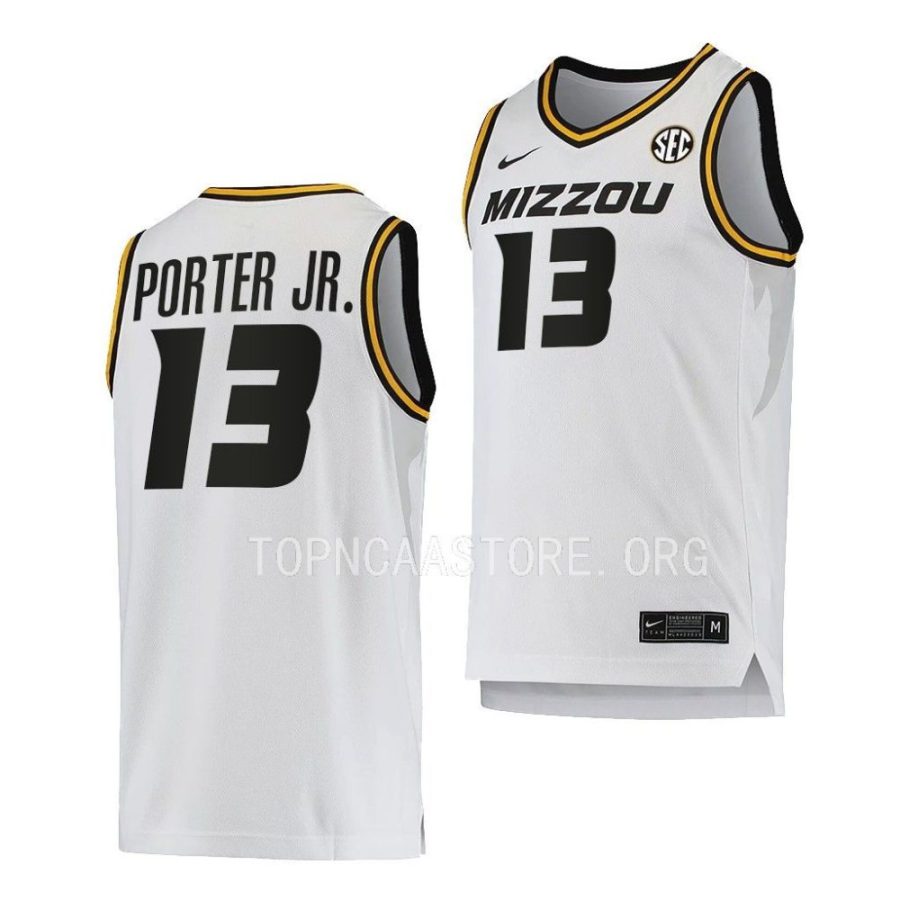 michael porter jr. missouri tigers alumni basketball white jersey scaled